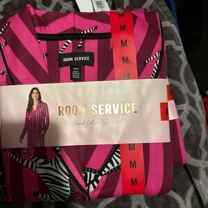 Room Service Pink Zebra Pajama Set